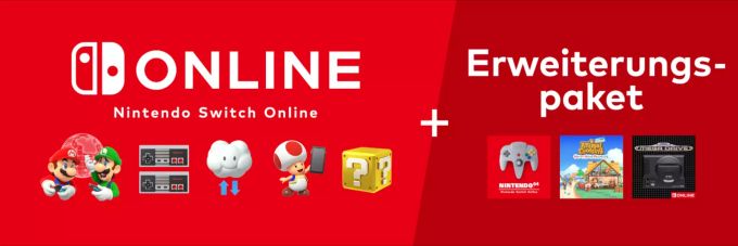 Das Erweiterungspaket vergrössert das Angebot bei Nintendo Switch Online deutlich. Nintendo Switch Online Erweiterungspaket