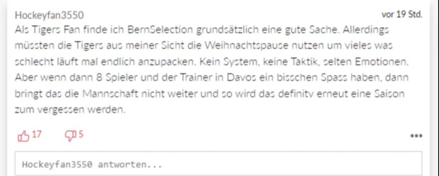 Dieser Hockey-Fan ist zwiegespalten ab der Situation.