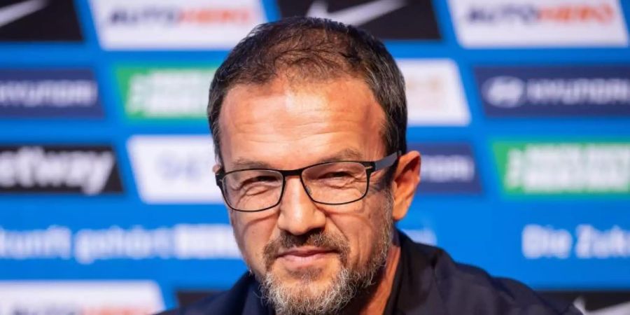 Fredi Bobic rechnet mit den Fehlern der Vergangenheit ab. Foto: Jan-Philipp Burmann/Hertha BSC/Pool/dpa