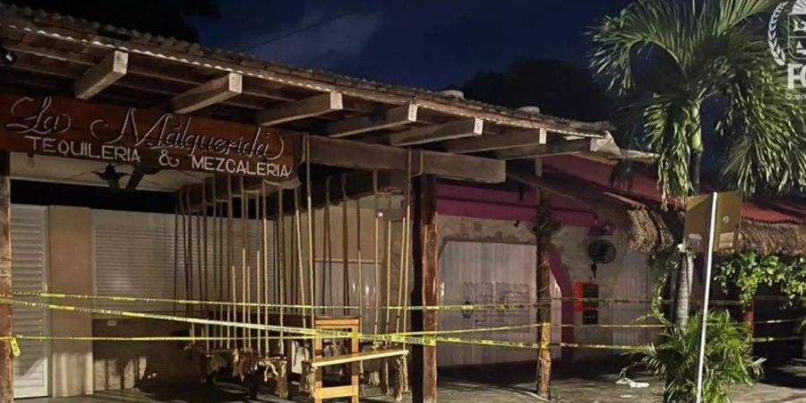 Der Tatort: Bei einer Schiesserei in einer Bar im mexikanischen Urlaubsort Tulum sind zwei Frauen getötet worden. Foto: --/Generalstaatsanwaltschaft Quintana Roo/dpa