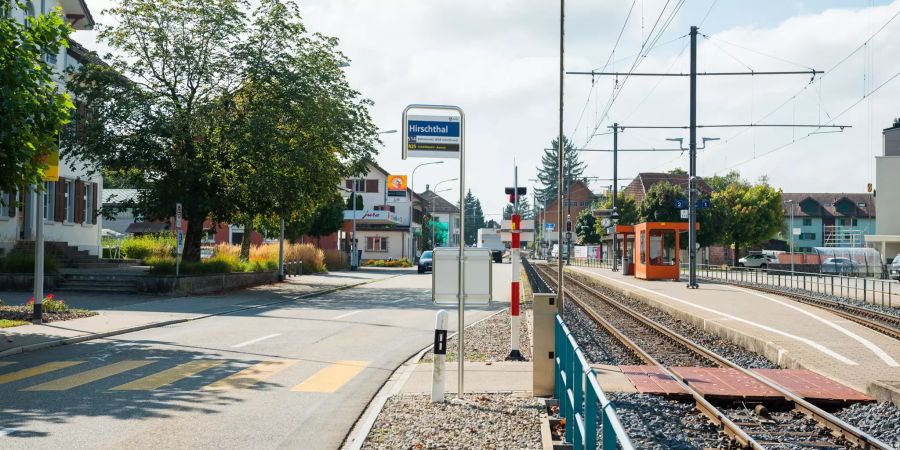 Bahnhof der Gemeinde Hirschthal.