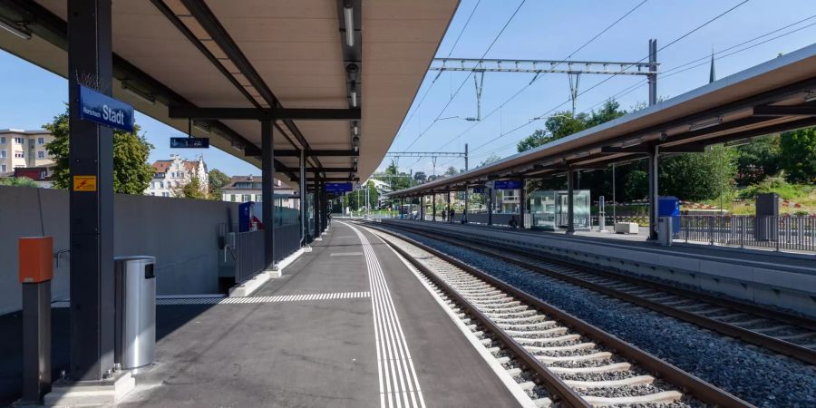 Der Bahnhof der Stadt Rorschach.