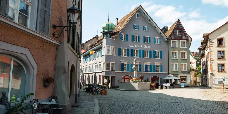 Der Markplatz der Gemeinde Laufenburg.