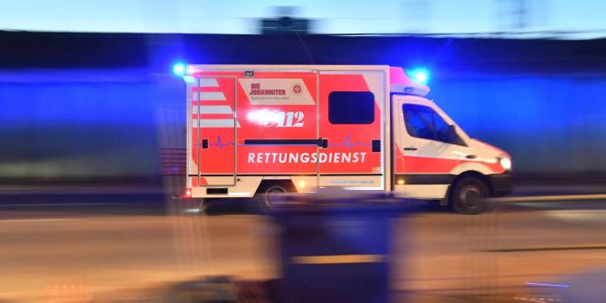 Rettungswagen im Einsatz