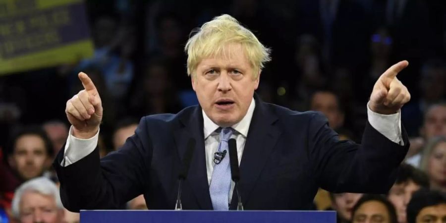 Boris Johnson zeichnet sich auch im Wahlkampf durch vollmundige Versprechen aus. Foto: Stefan Rousseau/PA Wire/dpa