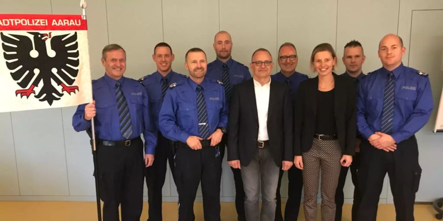 Beförderungen bei der Stadtpolizei Aarau
