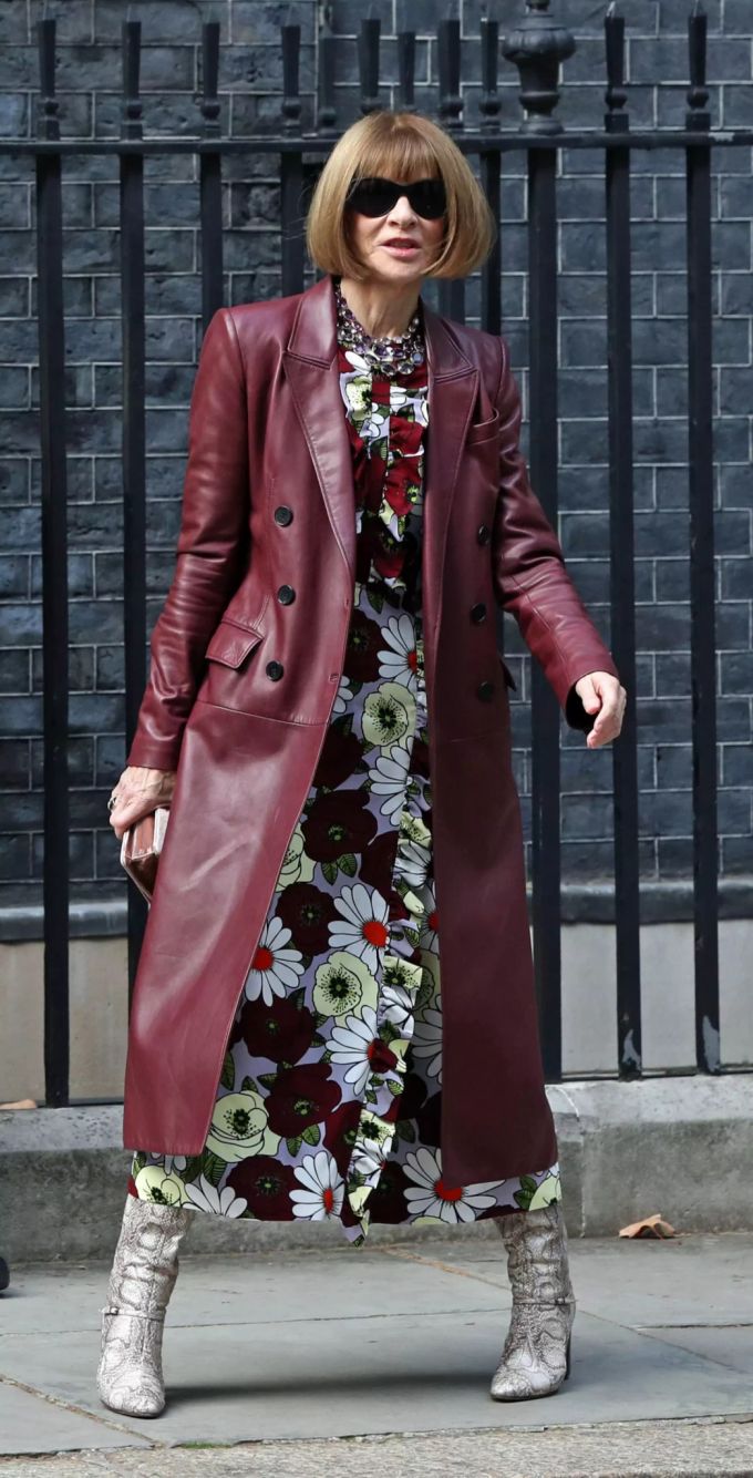 Anna Wintour, Chefredakteurin der «Vogue», kommt zur Downing Street, um zum Abschluss der London Fashion Week an einem Empfang der damaligen britischen Premierministerin May teilzunehmen. Vogue-Chefin Anna Wintour