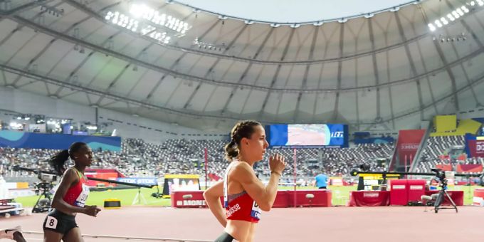 Selina Büchel brach im Vorlauf auf den letzten Metern ein Selina Büchel brach im Vorlauf auf den letzten Metern ein