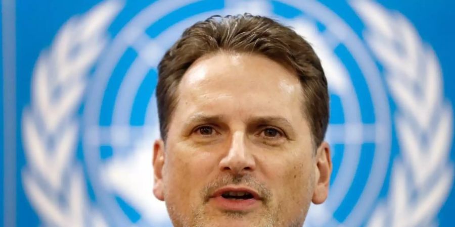 Der bisherige UNRWA-Chef Pierre Krähenbühl, hier Mitte Februar, hat seinen Rücktritt erklärt. Foto: Hussein Malla/AP/dpa