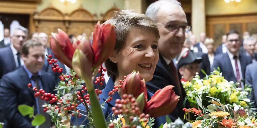 Die Energie- und Klimapolitik hat aus Sicht von Simonetta Sommaruga Priorität. Die SP-Bundesrätin wurde am Mittwoch zur Bundespräsidentin für das Jahr 2020 gewählt.