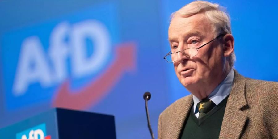 Alexander Gauland beim Parteitag in Braunschweig. Foto: Sina Schuldt/dpa