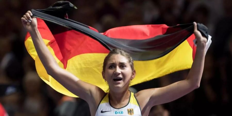 Will auch in Doha mit der deutschen Flagge jubeln: Gesa Krause. Foto: Sven Hoppe