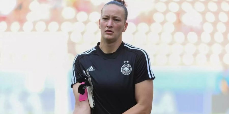 DFB-Torhüterin Almuth Schult wird die nächsten beiden EM-Qualispiele verpassen. Foto: Sebastian Gollnow