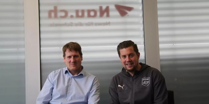 Ad-Interims-Präsident Pascal Ruprecht und Cheftrainer Silvan Rudolf. Köniz