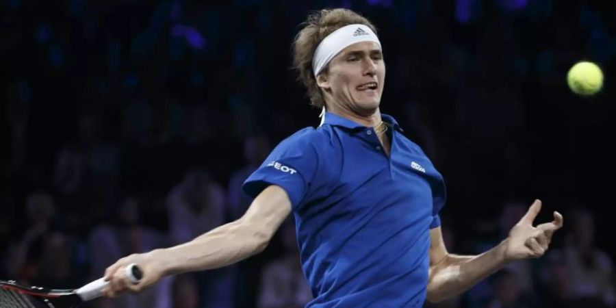 Alexander Zverev hat beim Turnier in Peking sein Auftaktmatch gewonnen. Foto: Salvatore Di Nolfi/Keystone