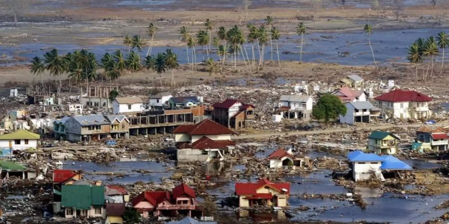 Von der Stadt Banda Aceh blieb praktisch nichts übrig. Foto: epa Weda/epa/dpa