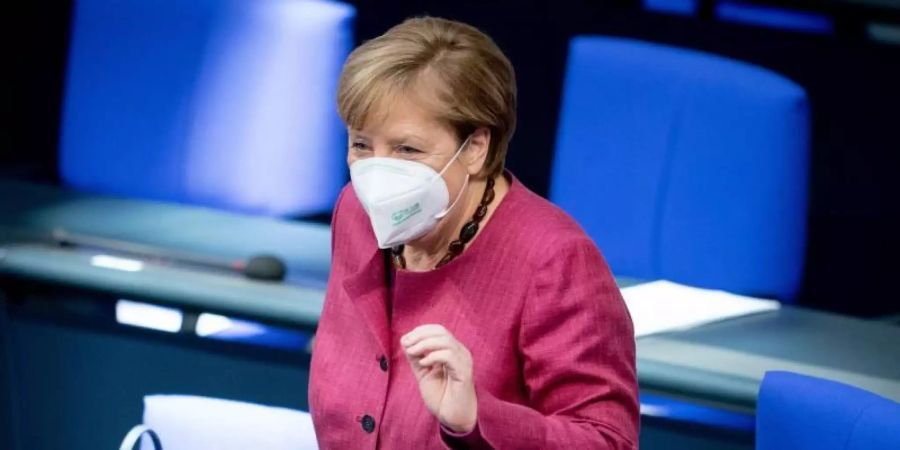 Angela Merkel: «Der Winter wird schwer.». Foto: Kay Nietfeld/dpa