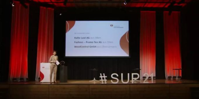 Sandra Boner moderierte den Solothurner Unternehmerpreis. solothurner unternehmerpreis