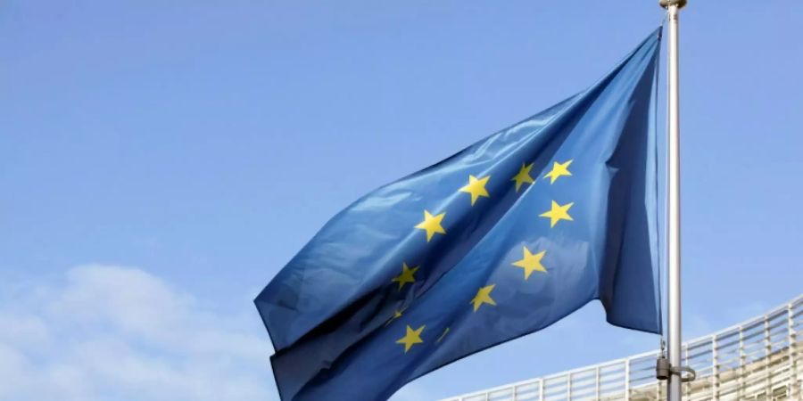 Die EU-Flagge in Brüssel