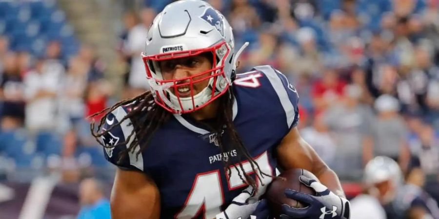 Jakob Johnson spielt in der NFL für die New England Patriots. Foto: Fred Kfoury Iii/Icon SMI via ZUMA Press/dpa