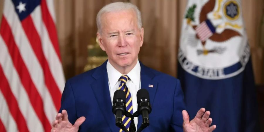 Joe Biden im Aussenministerium in Washington