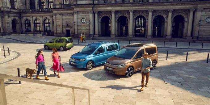 Die neue Caddy Reihe, mit dem Caddy, dem Caddy Cargo und dem Caddy California VW Caddy