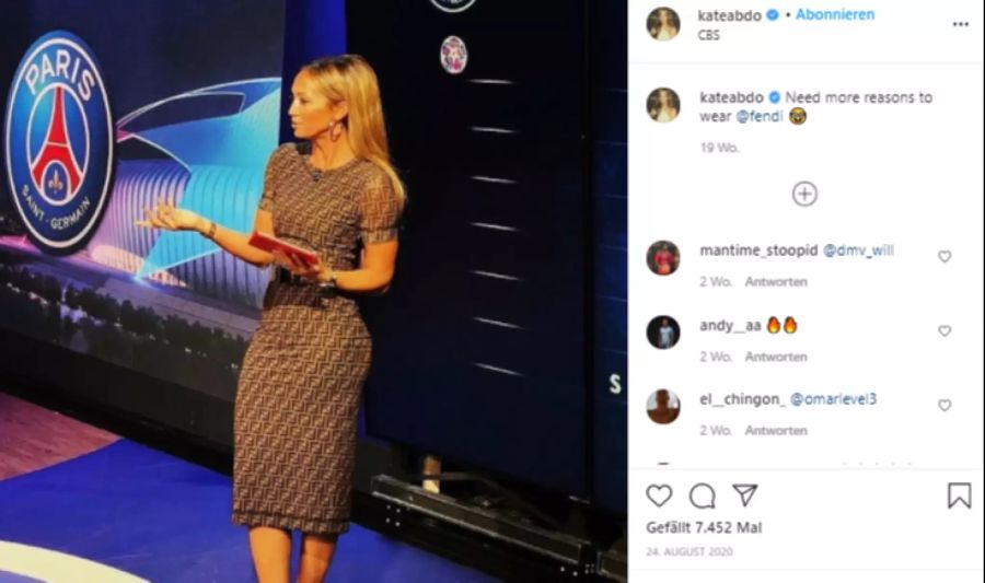 Kate Abdo moderiert seit Jahren diverse Sport-Sendungen.