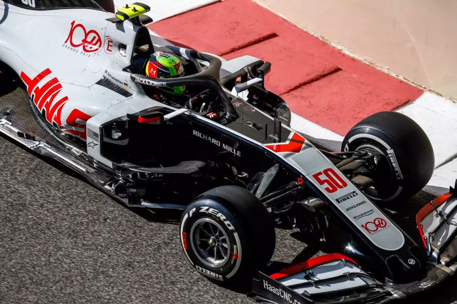 Mick Schumacher (Haas F1 Team) beim Freien Training zum Abu-Dhabi-GP der Formel 1.