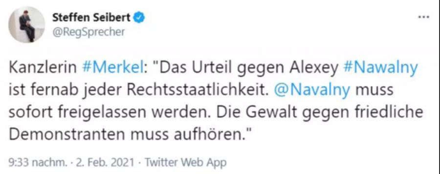 Deutschland Urteil Alexej Nawalny