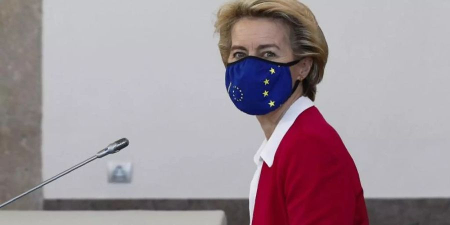 Ursula von der Leyen, Präsidentin der Europäischen Kommission. Foto: Antonio Cotrim/LUSA/AP/dpa