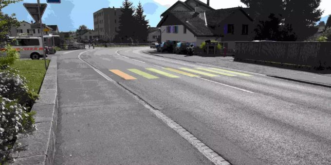 Eine Fussgängerin wurde in Gams verletzt.
