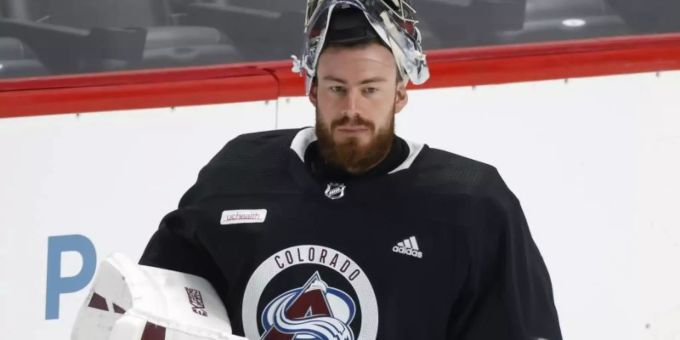 Torwart Philipp Grubauer trainiert mit dem Team von Colorado Avalanche. Foto: David Zalubowski/AP/dpa Torwart Philipp Grubauer trainiert mit dem Team von Colorado Avalanche. Foto: David Zalubowski/AP/dpa