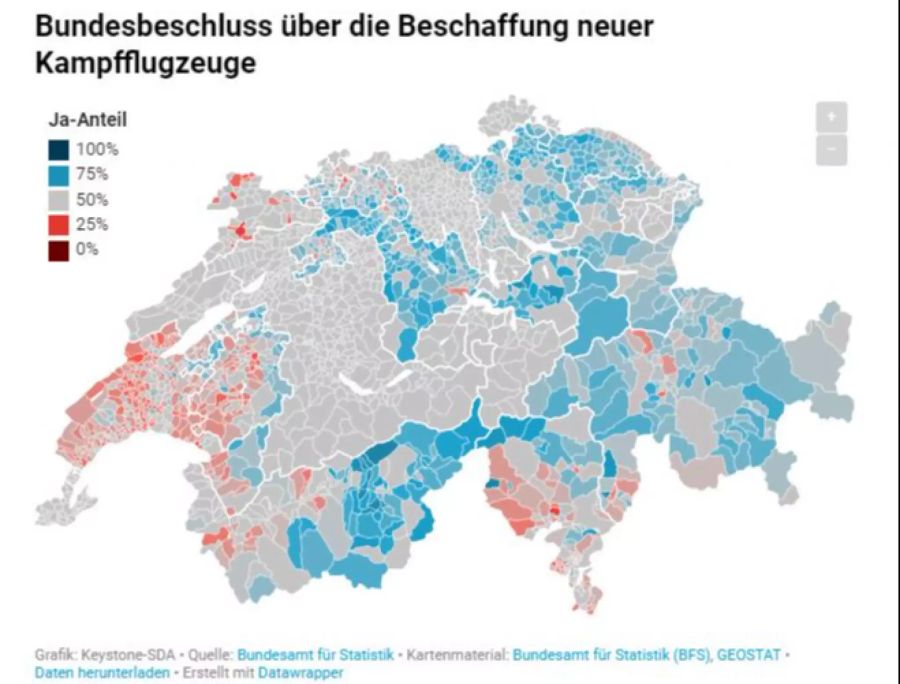 Kampfjet Abstimmung Röstigraben