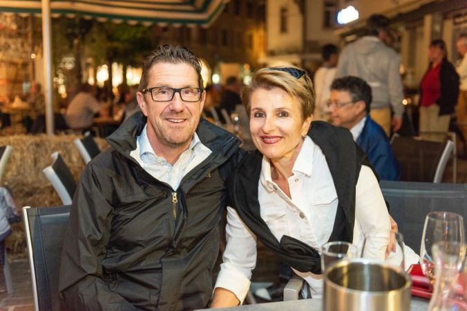 Anja und Roger Baumann gefällt's am Oberen Graben.