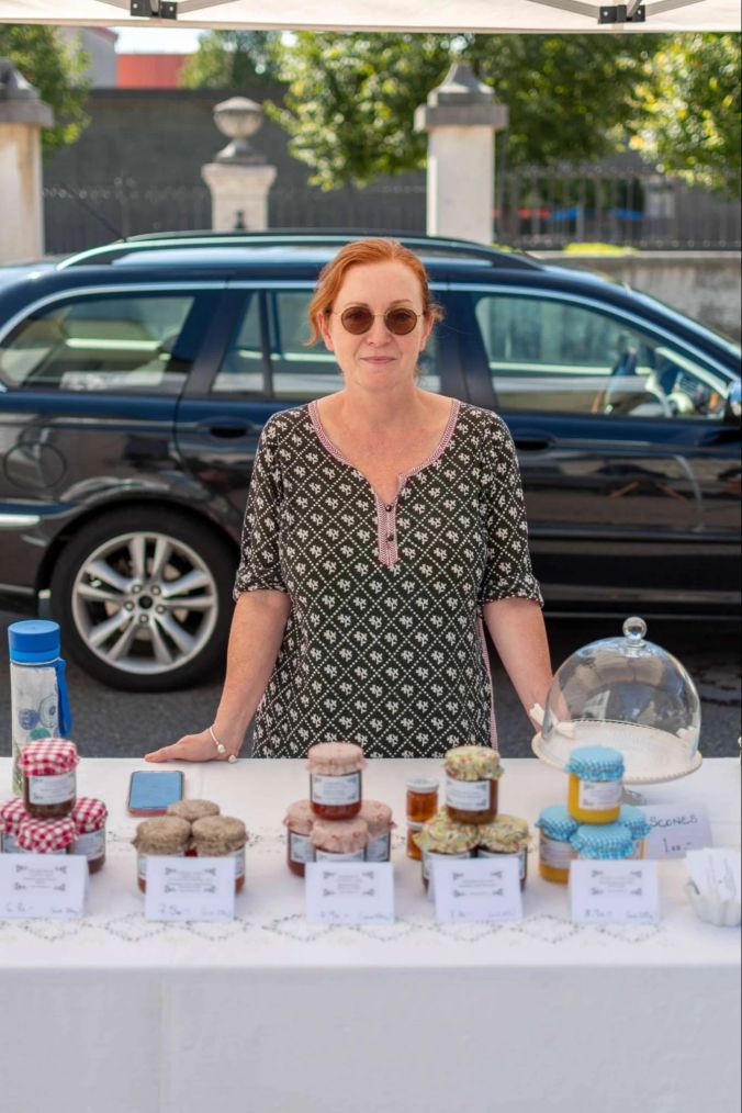 Andrea Wilson mit ihrem Konfitüre-Stand.