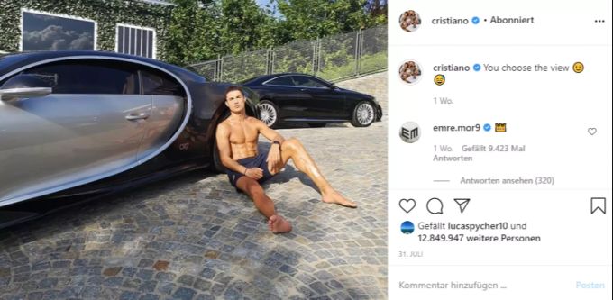 Cristiano Ronaldo ist ein begeisterter Autosammler. Ronaldo