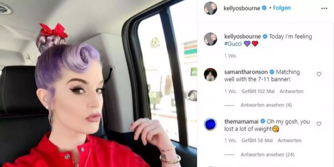 Kelly Osbourne zeigt sich auf ihren Instagram Bildern schlanker als zuvor. kelly osbourne