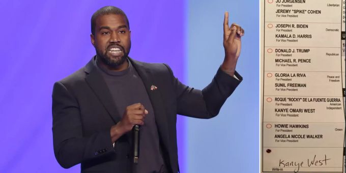 «Stimme verschwendet» - Kanye West wählt sich selbst zum US-Präsidenten