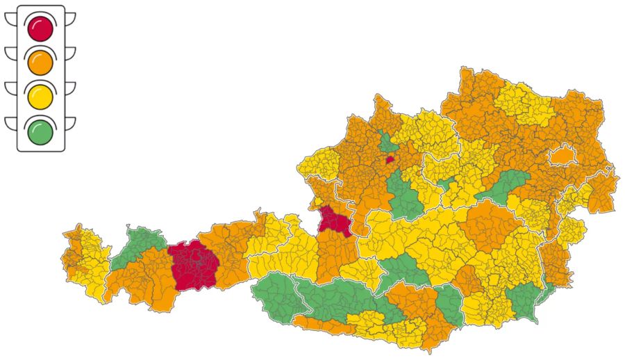 Corona-Ampel Österreich