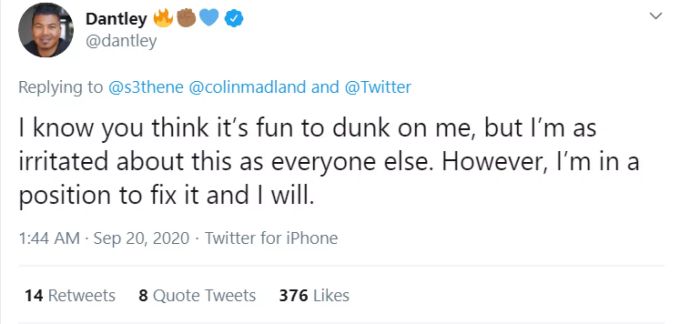 Der Chief Digital Officer von Twitter hat sich eingeschaltet. Twitter screenshot rassismus