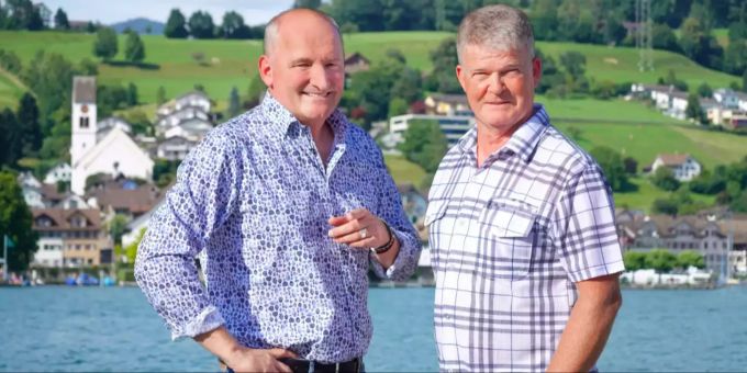 Die beiden SVP Gemeinderats-Kandidaten Cony Sutter und René Bühler Die beiden SVP Gemeinderats-Kandidaten Cony Sutter und René Bühler