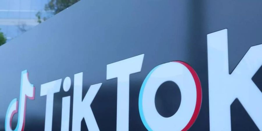 Das Logo des Video-Tausch-Unternehmens TikTok. Foto: -/XinHua/dpa