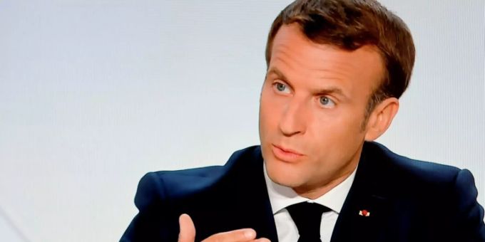 Verhängt Ausgangssperren: Präsident Macron Verhängt Ausgangssperren: Präsident Macron