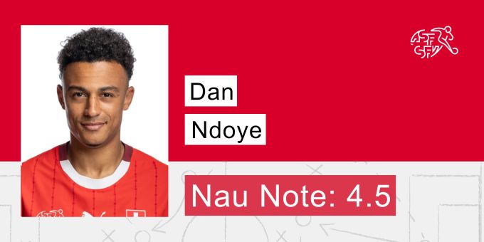 Die Nau.ch-Note für Dan Ndoye. EM 2024