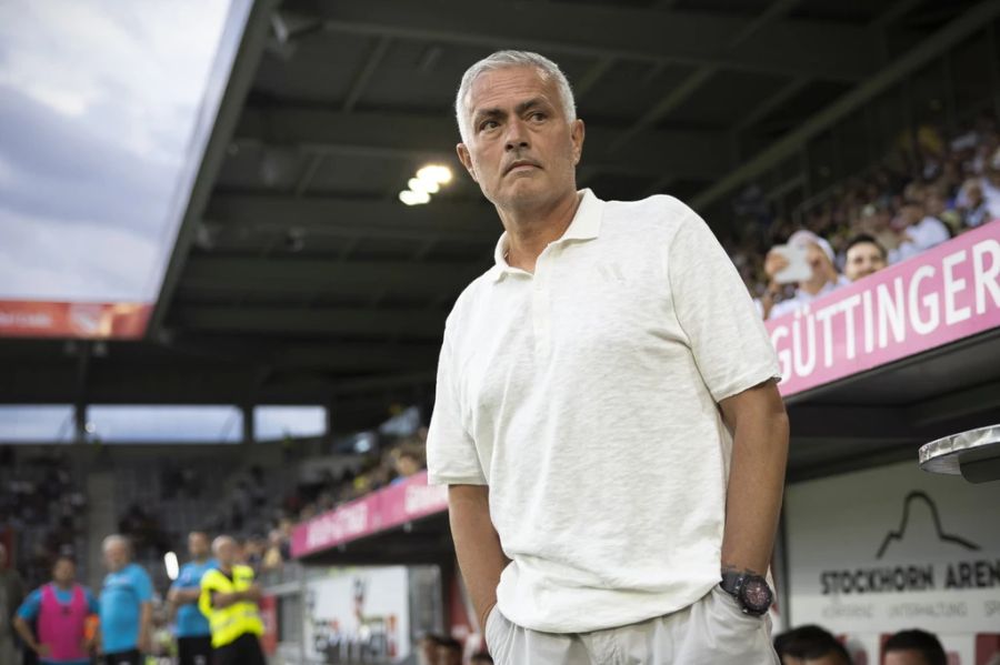 José Mourinho war mit dem Sieg seines Teams gegen Lugano nicht hundertprozentig zufrieden.