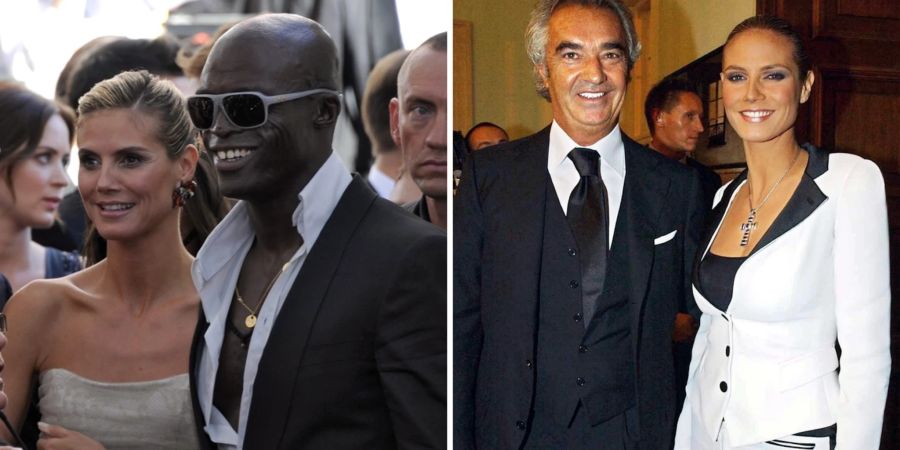 Mit Seal (linkes Foto) hat Heidi Klum ihre drei Kinder Henry, Johan und Lou. Leni Klum stammt aus ihrer Beziehung mit Flavio Briatore (rechtes Foto). (Archivbild)