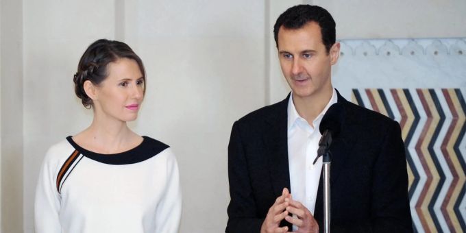 Assad und seine Frau Asma. Das Paar hat drei gemeinsame Kinder. Assad