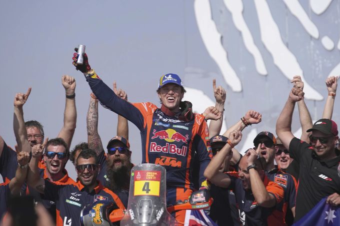 Daniel Sanders bescherte KTM mit dem Gesamtsieg an der Rally Dakar einen dringend nötigen Erfolg. Daniel Sanders KTM Dakar