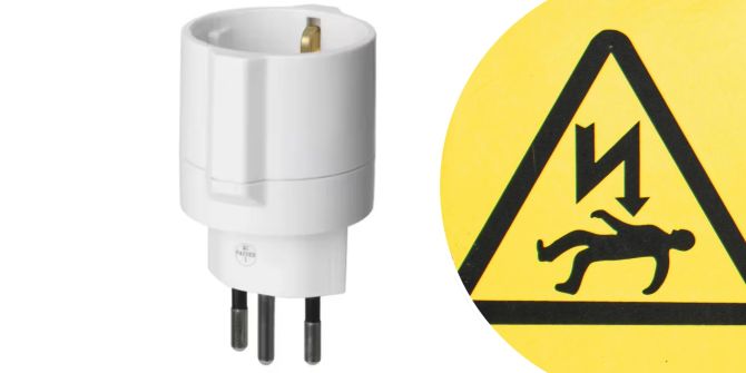 Ikea Adapter koppla Stromschlag