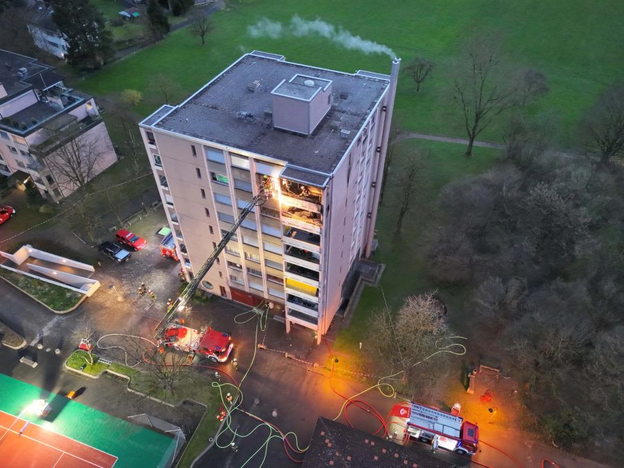 Beim Brand entstand ein Sachschaden.